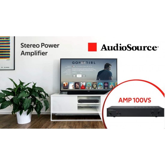 AudioSource Analog Amplifier, Stereo Power A Amplifier AMP100VS for Home Sound Systems