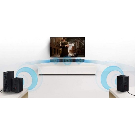 Samsung HW-Q60T 5.1ch Soundbar with 3D Surround Sound and Acoustic Beam (2020) with Samsung SWA-8500S 2.0 Speaker System