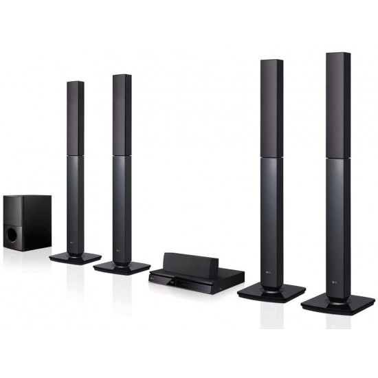 LG LHD657 Bluetooth Multi Region Free 5.1-Channel Home Theater Speaker System w/ Free HDMI Cable, 110-240 Volt