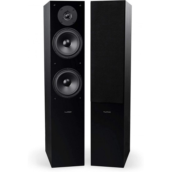 Fluance Elite High Definition Surround Sound Home Theater 5.1 Speaker System Including 3-Way Floorstanding Towers, Center Channel, Rear Surround Speakers and a DB10 Subwoofer - Black Ash (SX51BR)