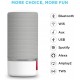 Libratone Zipp Wifi Bluetooth Smart Speaker, 360° Loud Stereo Sound with Dual Mic Build-in, 15W Woofer Deep Bass, 12 Hour Playtime, Airplay2 and Spotify connect, Work with Alexa(Cloudy Grey)