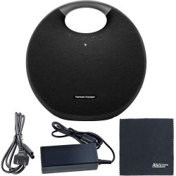 Harman Kardon Onyx Studio 6: Portable Wireless Speaker HKOS6BLKAM (Black) + AOM Starter Bundle