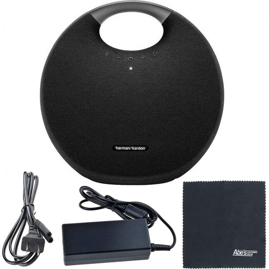 Harman Kardon Onyx Studio 6: Portable Wireless Speaker HKOS6BLKAM (Black) + AOM Starter Bundle