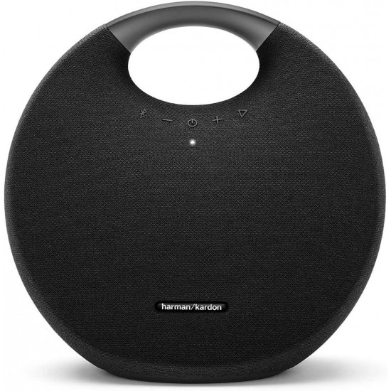 Harman Kardon Onyx Studio 6 Wireless Bluetooth Speaker - IPX7 Waterproof Extra Bass Sound System with Rechargeable Battery and Built-in Microphone - Black