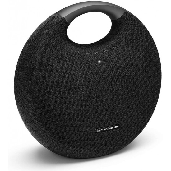 Harman Kardon Onyx Studio 6 Wireless Bluetooth Speaker - IPX7 Waterproof Extra Bass Sound System with Rechargeable Battery and Built-in Microphone - Black