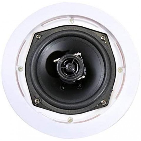 8) New PYLE PRO PDIC61RD 6.5'' 200W 2-Way In-Ceiling/Wall Speaker System White