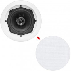 8) New PYLE PRO PDIC61RD 6.5'' 200W 2-Way In-Ceiling/Wall Speaker System White