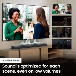 SAMSUNG HW-Q60T 5.1ch Soundbar with 3D Surround Sound and Acoustic Beam (2020) , Black