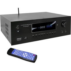 1000W Bluetooth Home Theater Receiver - 5.2 Channel Surround Sound Stereo Amplifier System with 4K Ultra HD, 3D Video & Blu-Ray Video Pass-Through Supports, HDMI/MP3/USB/AM/FM Radio - Pyle