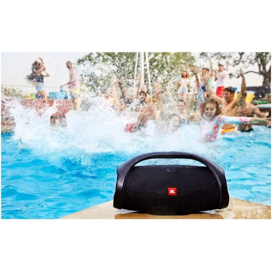 (Renewed) JBL Boombox 2 Waterproof Portable Bluetooth Speaker with Long Lasting Battery - Black