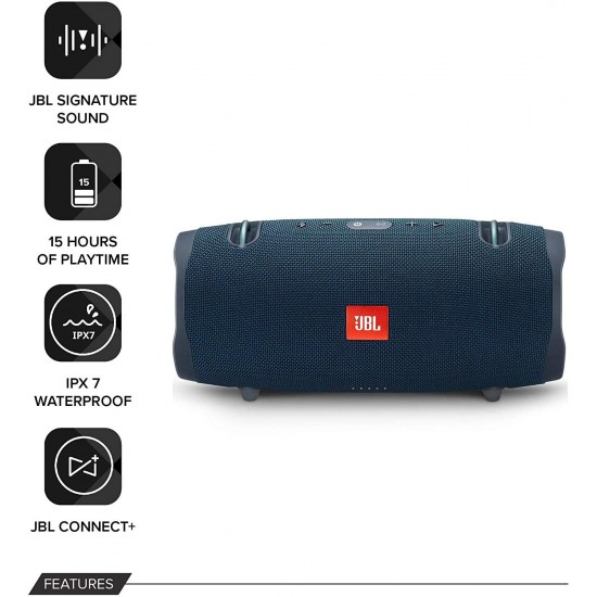 JBL Xtreme 2, Waterproof Portable Bluetooth Speaker, Blue