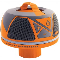 Wow World of Watersports Wow-Sound Speaker, Bluetooth, Waterproof, Shockproof, Floating Speaker, with Long Battery Life, LED Lights, and Cup Holder