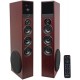 Rockville TM150C Cherry Powered Home Theater Tower Speakers 10