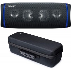 Sony SRSXB43 Extra BASS Bluetooth Wireless Portable Speaker (Black) with Knox Gear Storage and Travel case Bundle (2 Items)