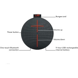 UE ROLL Wireless Mobile Bluetooth Speaker (Waterproof and Shockproof) - Volcano