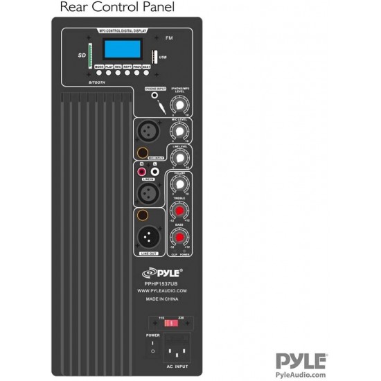 Powered Bluetooth PA Microphone System - 15