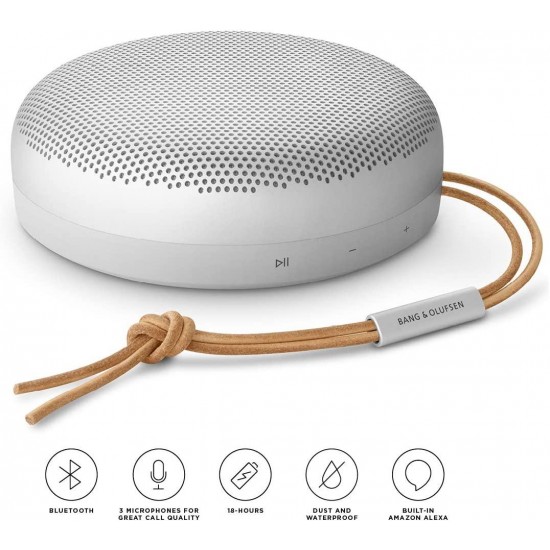 Bang & Olufsen Beosound A1 2nd Gen Portable Wireless Bluetooth Speaker with Voice Assist & Alexa Integration, 3 Microphones for Great Call Quality, 18-Hours Playtime, IP 67 Dustproof and Waterproof