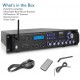 Pyle Bluetooth Hybrid Amplifier Receiver - Home Theater Pre-Amplifier with Wireless Streaming Ability, MP3/USB/SD/AUX/FM Radio (3000 Watt)