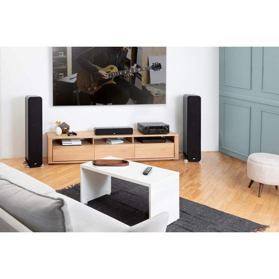 Polk Audio Signature Series S35 Center Channel Speaker (6 Drivers) | Surround Sound | Power Port Technology | Detachable Magnetic Grille