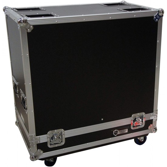 Harmony Cases HC2EON15C Pro DJ Rolling Road Case Compatible with (2) JBL EON615 Speakers