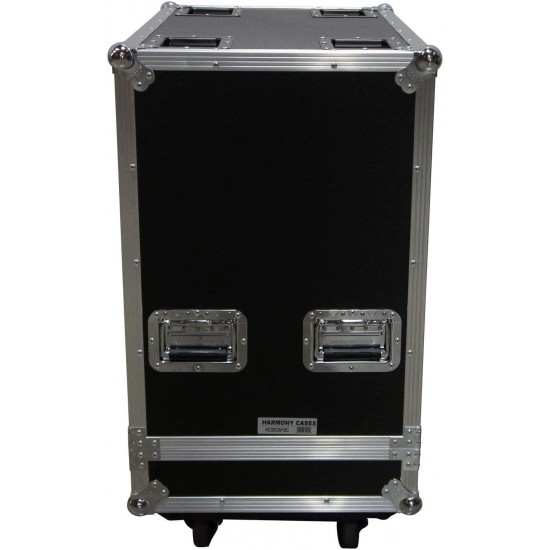 Harmony Cases HC2EON15C Pro DJ Rolling Road Case Compatible with (2) JBL EON615 Speakers