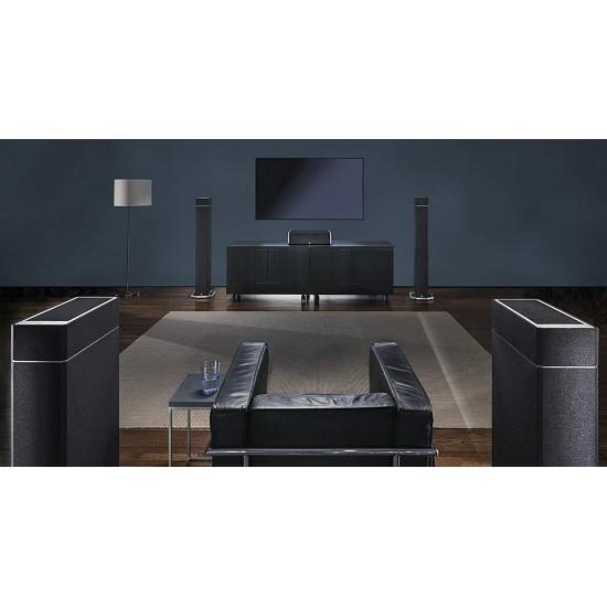 Definitive Technology BP-9020 Tower Speaker | Built-in Powered 8” Subwoofer for Home Theater Systems | High-Performance | Front and Rear Arrays | Optional Dolby Surround Sound Height Elevation