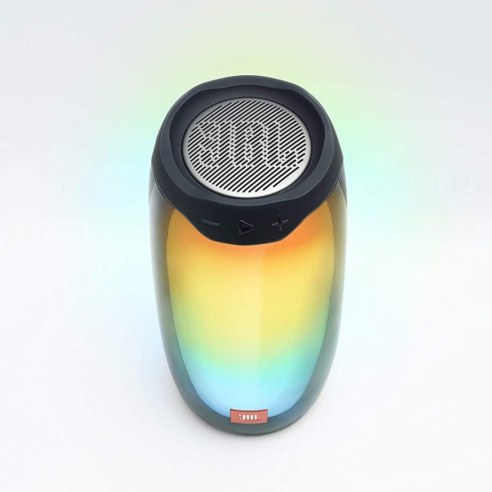 JBL Pulse 4 - Waterproof Portable Bluetooth Speaker with Light Show - Black