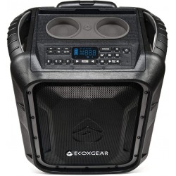 ECOXGEAR EcoBoulder+ GDI-EXBLD810 Rugged Waterproof Floating Portable Bluetooth Wireless 100 Watt Speaker and PA System (Gray)