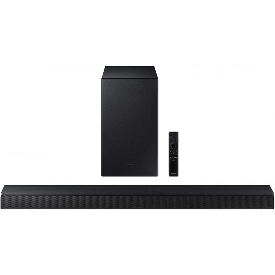 Samsung HW-A450 4.1ch Surround Sound Wireless Home Theater Bundle 2.1ch Dolby Audio Soundbar 2021 HW-A450/ZA + SWA-9100S 2ch Rear Speaker Kit + Subwoofer + Extended Coverage + 2 Deco Gear HDMI Cables