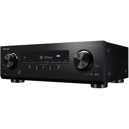 Pioneer VSX-534 Home Audio Smart AV Receiver 5.2-Ch HDR10, Dolby Vision, Atmos and Virtual Enabled with 4K and Bluetooth