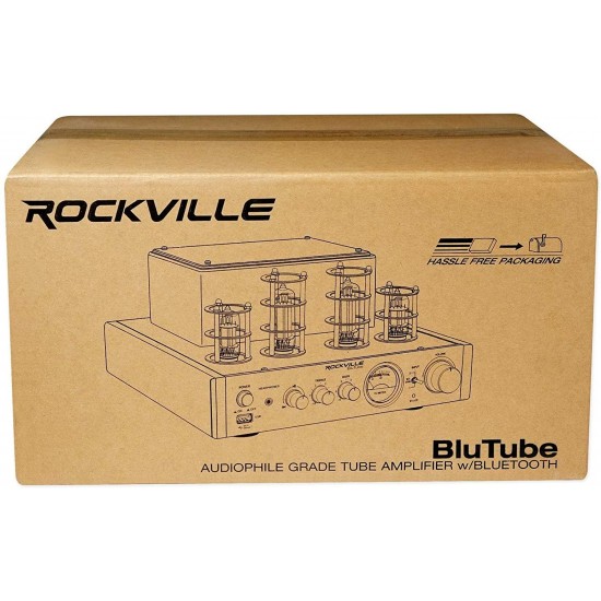 Rockville BluTube 70W Tube Amplifier/Home Theater Stereo Receiver with Bluetooth