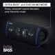 Sony SRS-XB43 EXTRA BASS Wireless Portable Speaker IP67 Waterproof BLUETOOTH 24 Hour Battery and Built In Mic for Phone Calls, Black