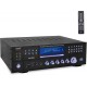 4-Channel Wireless Bluetooth Power Amplifier - 1000W Stereo Speaker Home Audio Receiver w/FM Radio, USB, Headphone, 2 Mic w/Echo, Front Loading CD DVD Player, LED, Rack Mount - Pyle PD1000BA.5