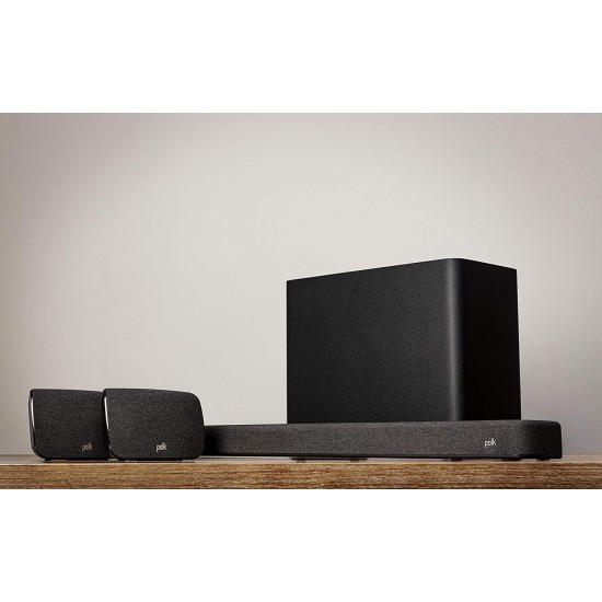 Polk Audio React Sound Bar, Dolby & DTS Virtual Surround Sound, Next Gen Alexa Voice Engine with Calling and Messaging Built-in — A Certified for Humans Device