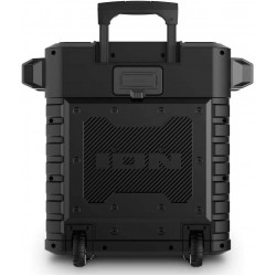 ION Pathfinder, Bluetooth Portable Speaker with Wireless Qi Charging Black Microphone