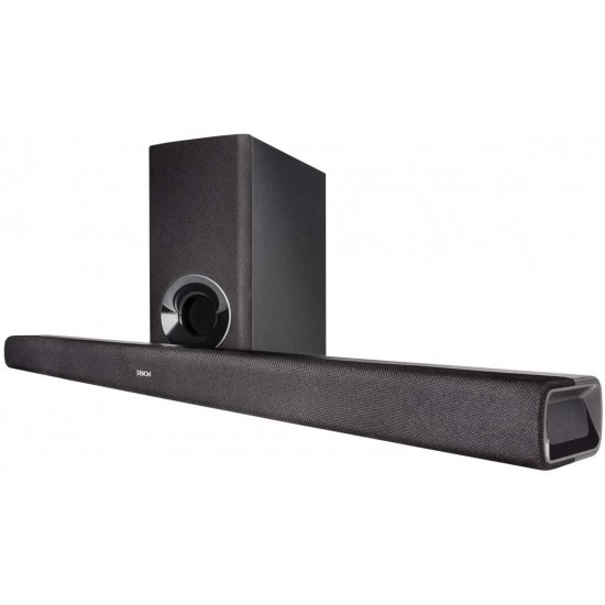 Denon DHT-S316 Home Theater Soundbar System with Wireless Subwoofer | Virtual Surround Sound Technology | Wall-Mountable | Bluetooth Compatibility | Smart & Slim-Profile | Black