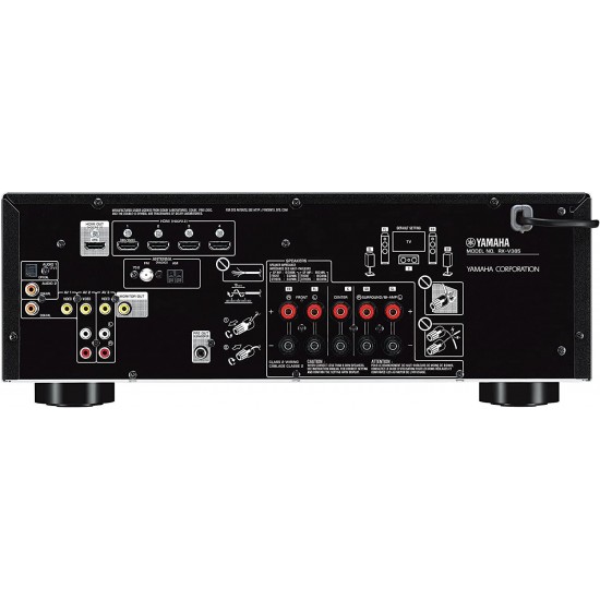 YAMAHA RX-V385 5.1-Channel 4K Ultra HD AV Receiver with Bluetooth