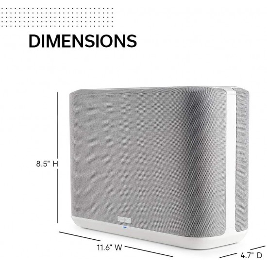 Denon Home 250 Wireless Speaker (2020 Model) | HEOS Built-in, AirPlay 2, and Bluetooth | Alexa Compatible | Stunning Design | White