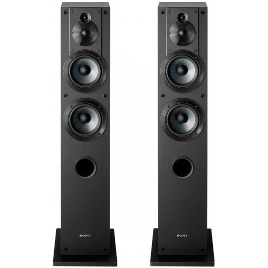 Sony SS-CS3 3-Way 4-Driver Floor-Standing Speaker - Pair (Black)