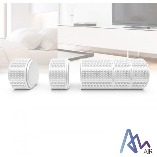 Air Audio The Worlds First Pull-Apart Bluetooth Speaker Portable Surround Sound and Multi-Room Use, White