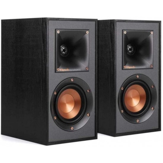 Klipsch Reference R-625FA 5.0 Home Theater Pack, Black Textured Wood Grain Vinyl