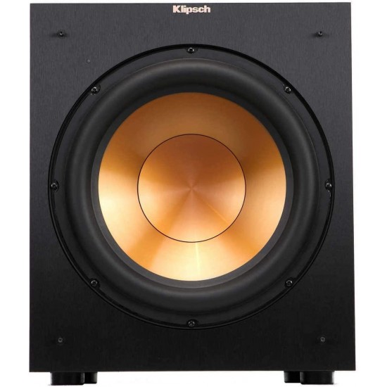 Klipsch Reference R-12SW 12" 400W All-Digital Powered Subwoofer, Brushed Black Polymer Veneer