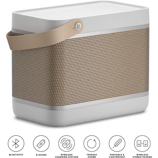 Bang & Olufsen Beolit 20 Powerful Portable Wireless Bluetooth Speaker, Grey Mist