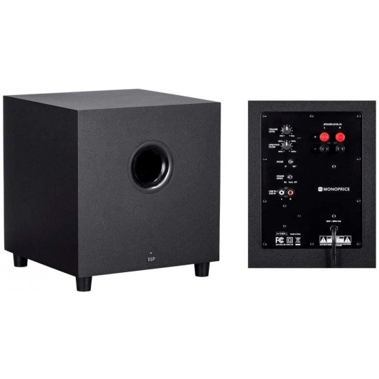 Monoprice 133831 Premium 5.1.2-Ch. Immersive Home Theater System - Black with 8 Inch 200 Watt Subwoofer