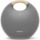 Harman Kardon Onyx Studio 6 Wireless Bluetooth Speaker - IPX7 Waterproof Extra Bass Sound System with Rechargeable Battery, Built-in Microphone - Grey