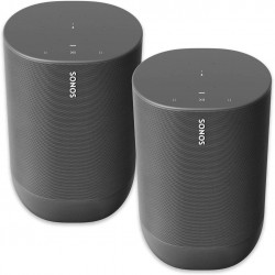 Two Room Sonos Move - Battery-Powered Smart Wi-Fi and Bluetooth Speaker with Alexa Built-in