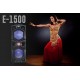 QFX E-1500 Professional Large Bluetooth Speakers | Portable PA Speaker System | Dual 15” Woofers, 1.5” Tweeter, and Party Lights