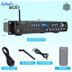 Pyle Multi Channel Bluetooth Preamplifier Receiver Receiver-3000 Watt Audio Home Speaker Sound Stereo Radio, USB, Headphone, AUX, RCA, Dual Microphone w/Echo, LED, Wireless Streaming P3201BT