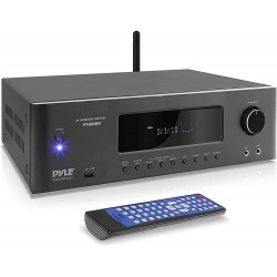 1000W Bluetooth Home Theater Receiver - 5.2-Ch Surround Sound Stereo Amplifier System with 4K Ultra HD, 3D Video & Blu-Ray Video Pass-Through Supports, MP3/USB/AM/FM Radio - Pyle PT696BT