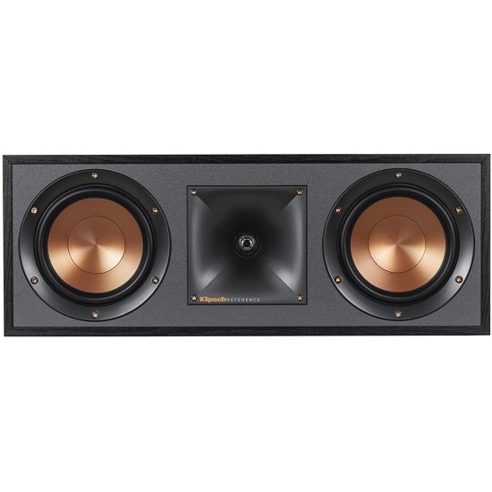 Klipsch R-52C Powerful Detailed Center Channel Home Speaker - Black